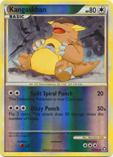 Kangaskhan - 36/102 - Uncommon - Reverse Holo available at 401 Games Canada