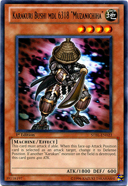 Karakuri Bushi mdl 6318 Muzanichiha - STBL-EN023 - Rare - 1st Edition available at 401 Games Canada