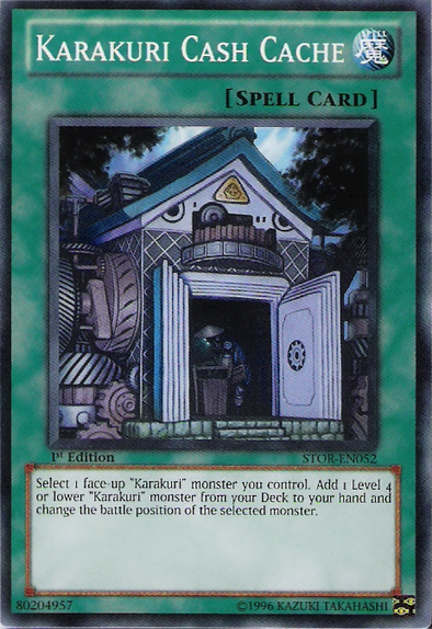 Karakuri Cash Cache - STOR-EN052 - Common - 1st Edition available at 401 Games Canada