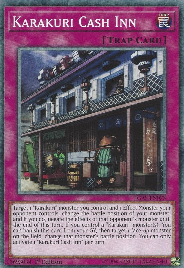 Karakuri Cash Inn - IGAS-EN073 - Common - 1st Edition available at 401 Games Canada