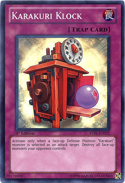 Karakuri Klock - STBL-EN072 - Super Rare - 1st Edition available at 401 Games Canada