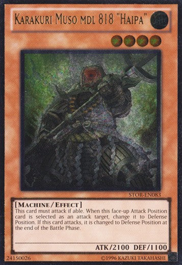 Karakuri Muso mdl 818 "Haipa" - STOR-EN083 - Ultimate Rare - Unlimited available at 401 Games Canada
