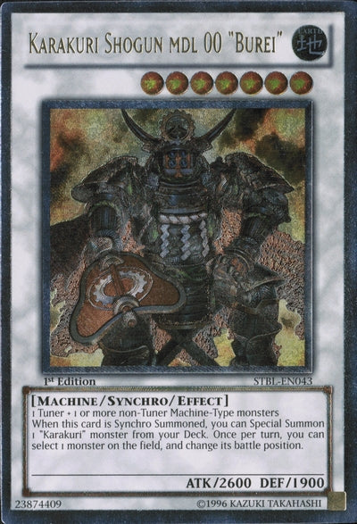 Karakuri Shogun mdl 00 "Burei" - STBL-EN043 - Ultimate Rare - 1st Edition available at 401 Games Canada