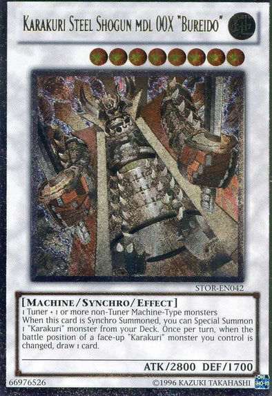 Karakuri Steel Shogun mdl 00X "Bureido" - STOR-EN042 - Ultimate Rare - Unlimited available at 401 Games Canada