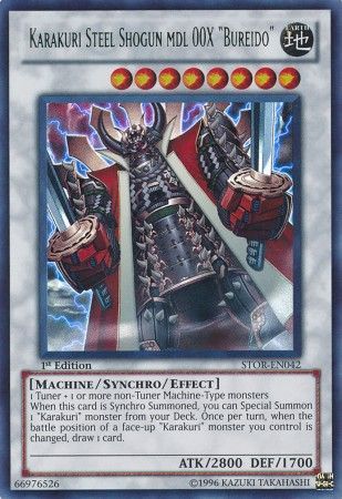 Karakuri Steel Shogun mdl 00X "Bureido" - STOR-EN042 - Ultra Rare - 1st Edition available at 401 Games Canada