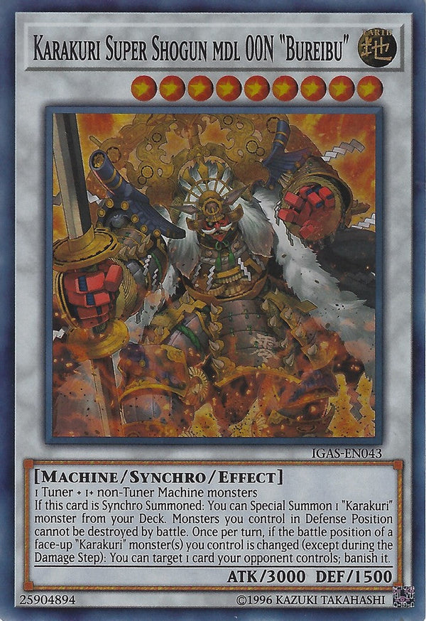 Karakuri Super Shogun mdl 00N "Bureibu" - IGAS-EN043 - Super Rare - Unlimited available at 401 Games Canada