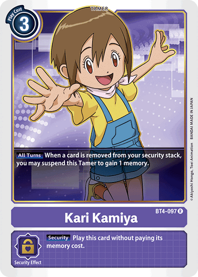 Kari Kamiya - BT4-097 - Rare available at 401 Games Canada