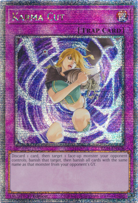 401 Games Canada - Karma Cut - RA04-EN128 - Quarter Century Secret Rare - 1st Edition 401 Games Canada - Karma Cut - RA04-EN128 - Quarter Century Secret Rare - 1st Edition