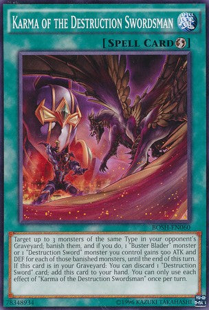 Karma of the Destruction Swordsman - BOSH-EN060 - Common - Unlimited available at 401 Games Canada