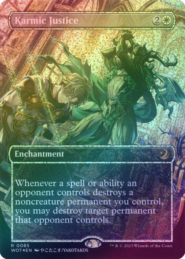 Karmic Justice - Borderless Anime (Confetti Foil) (WOT)