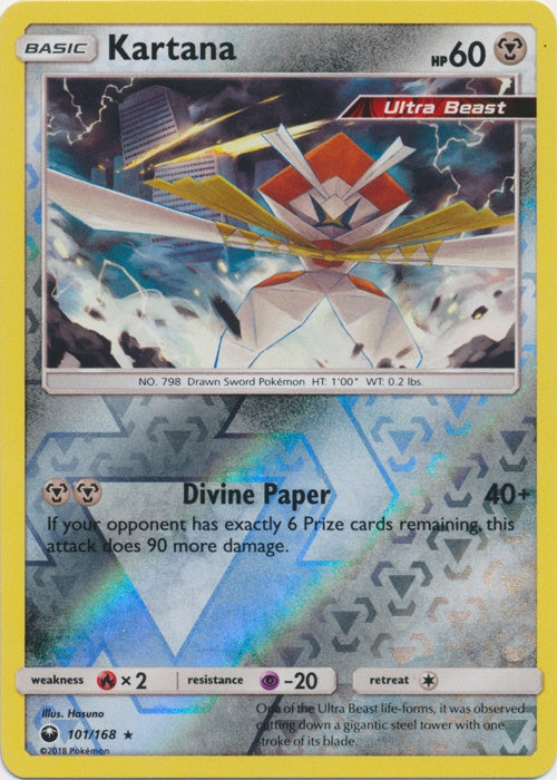 Kartana - 101/168 - Rare - Reverse Holo available at 401 Games Canada