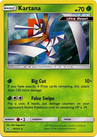 Kartana - 19/214 - Holo Rare available at 401 Games Canada