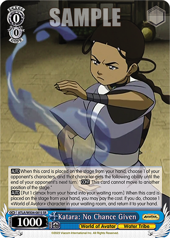 Katara: No Chance Given - ATLA/WX04-E081S - Super Rare available at 401 Games Canada