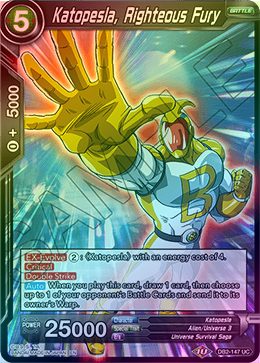 Katopesla, Righteous Fury - DB2-147 - Uncommon (Foil) available at 401 Games Canada