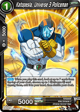 Katopesla, Universe 3 Policeman - DB2-149 - Common (Reprint) available at 401 Games Canada