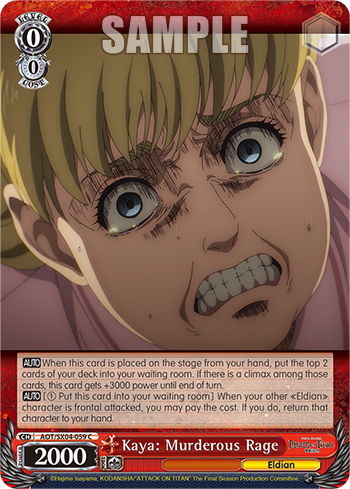 Kaya: Murderous Rage - AOT/SX04-E059 - Common available at 401 Games Canada