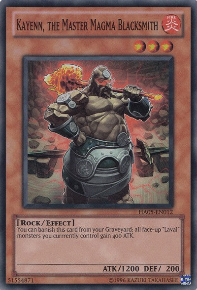 Kayenn, the Master Magma Blacksmith - HA05-EN012 - Super Rare - Unlimited available at 401 Games Canada