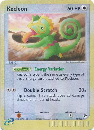 Kecleon - 18/100 - Rare - Reverse Holo available at 401 Games Canada