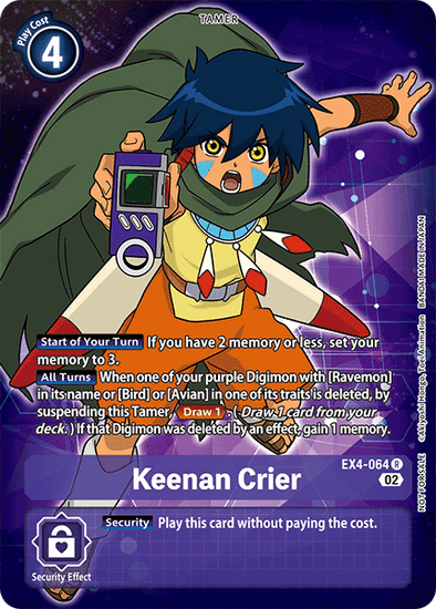 Keenan Crier (Alternate Art) - EX4-064 - Rare available at 401 Games Canada