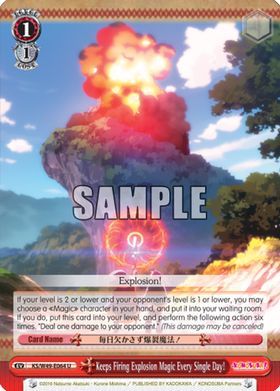 Keep Firing Explosion Magic Every Single Day! - KS/W49-E064 - Uncommon available at 401 Games Canada