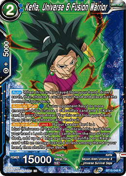 Kefla, Universe 6 Fusion Warrior - BT15-048 - Rare available at 401 Games Canada