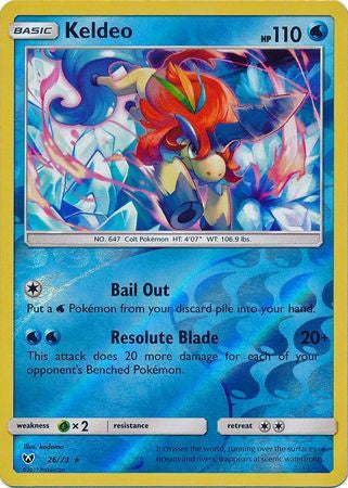 Keldeo - 26/73 - Holo Rare - Reverse Holo available at 401 Games Canada
