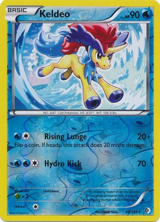 Keldeo - 48/149 - Rare - Reverse Holo available at 401 Games Canada