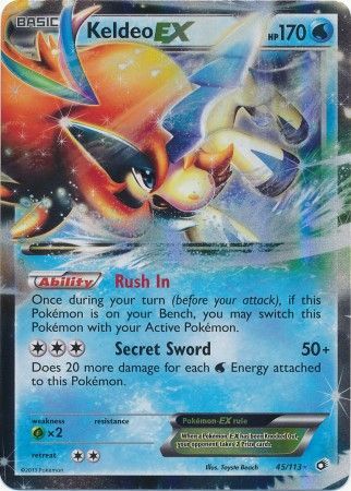 Keldeo EX - 45/113 - Ultra Rare available at 401 Games Canada