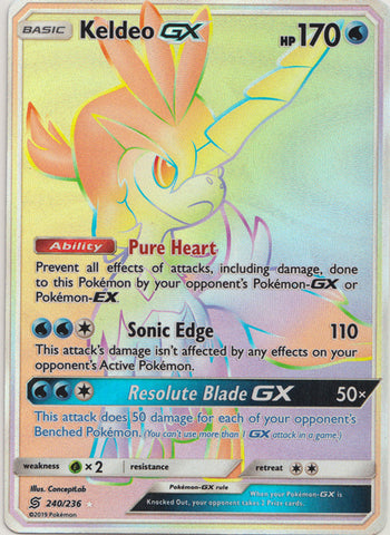 Keldeo GX - 240/236 - Hyper Rare available at 401 Games Canada