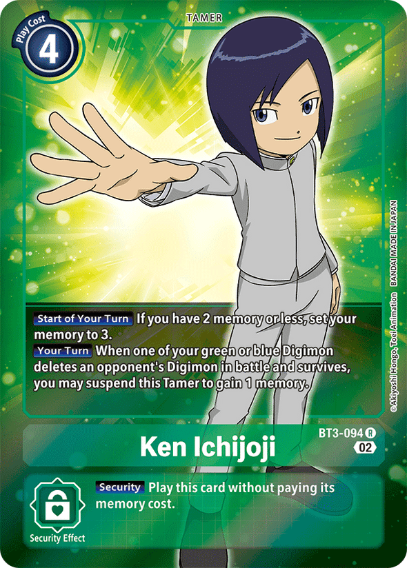 Ken Ichijoji (Alternate Art) - BT3-094 - Rare available at 401 Games Canada