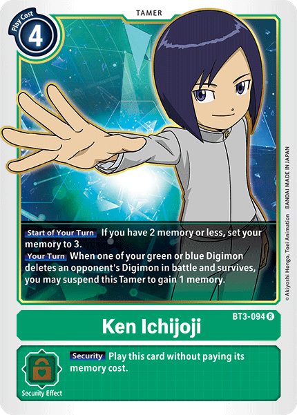 Ken Ichijoji - BT3-094 - Rare available at 401 Games Canada