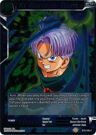 Ki Barrage Trunks (FOIL) available at 401 Games Canada