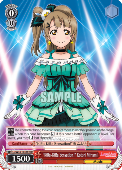 "KiRa-KiRa Sensation!" Kotori Minami - LL/W34-E042R - Triple Rare available at 401 Games Canada