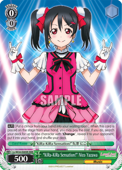 "KiRa-KiRa Sensation!" Nico Yazawa - LL/W34-E006R - Triple Rare available at 401 Games Canada