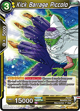 Kick Barrage Piccolo - BT5-084 - Common available at 401 Games Canada