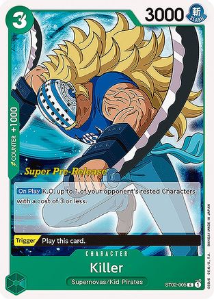 Killer (Super Pre-Release) - ST02-005 - Common available at 401 Games Canada