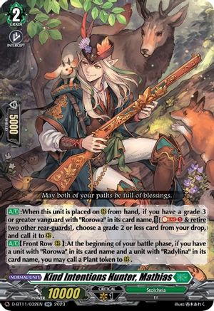 Kind Intentions Hunter, Mathias - D-BT11/032EN - Double Rare available at 401 Games Canada