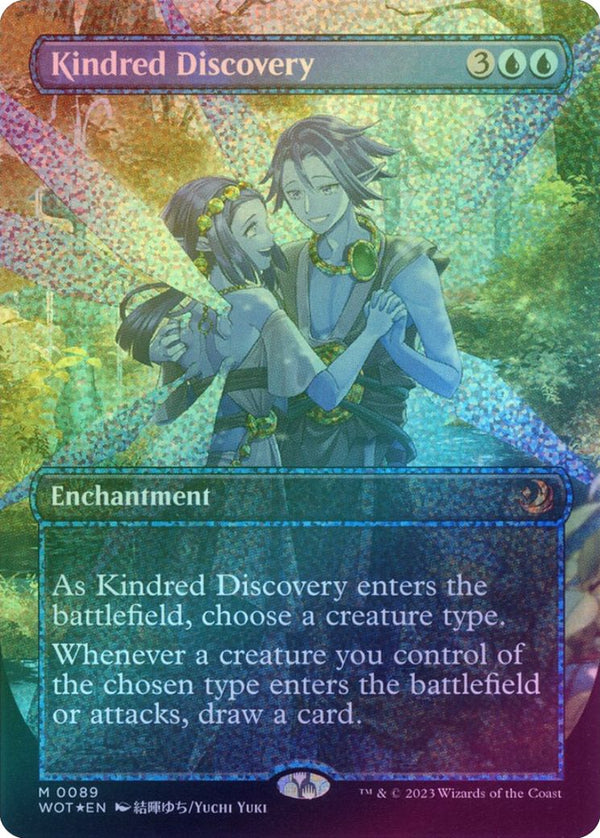 Kindred Discovery - Borderless Anime (Confetti Foil) (WOT)