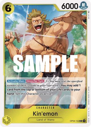Kin'emon - OP04-102 - Rare available at 401 Games Canada
