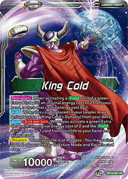 King Cold - BT13-061 - Uncommon available at 401 Games Canada