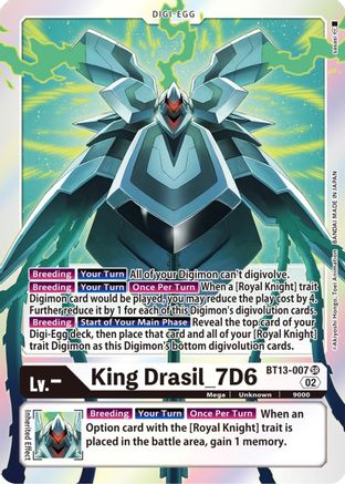 King Drasil_7D6 - BT13-007 - Super Rare available at 401 Games Canada