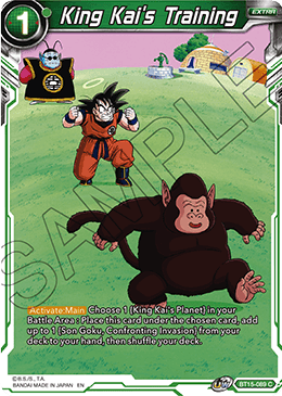 King Kai's Training - BT15-089 - Common available at 401 Games Canada