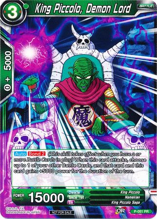 King Piccolo, Demon Lord - P-051 - Promo (Non-Foil) available at 401 Games Canada