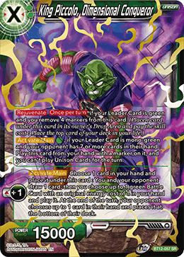 King Piccolo, Dimensional Conqueror - BT12-057 - Super Rare available at 401 Games Canada