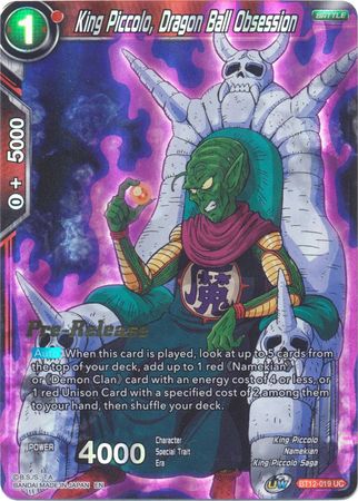 King Piccolo, Dragon Ball Obsession - BT12-019 - Promo (Series 12 Pre-Release) (Foil) available at 401 Games Canada