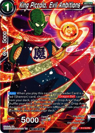 King Piccolo, Evil Ambitions - P-119 - Promo (FOIL) available at 401 Games Canada