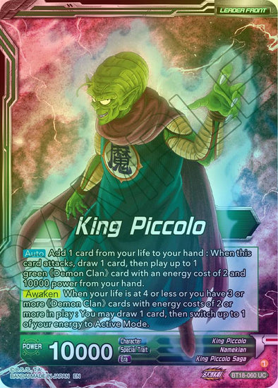 King Piccolo // King Piccolo, World Conquest Awaits - BT18-060 - Uncommon (Foil) available at 401 Games Canada