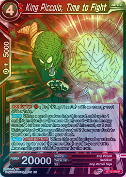 King Piccolo, Time to Fight - BT12-018 - Rare (FOIL) available at 401 Games Canada