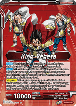 King Vegeta - BT13-002 - Common (FOIL) available at 401 Games Canada