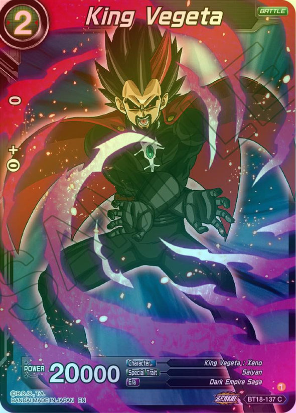 King Vegeta - BT18-137 - Common (Foil) available at 401 Games Canada